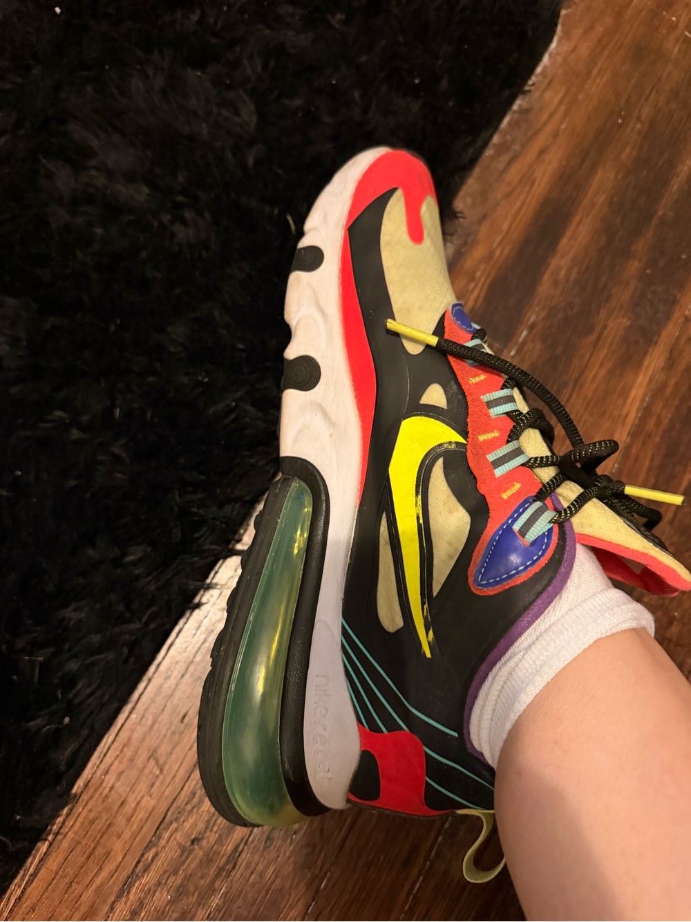 Nike Air Max 270 React Multicolor Sneakers - Picture 2 of 5